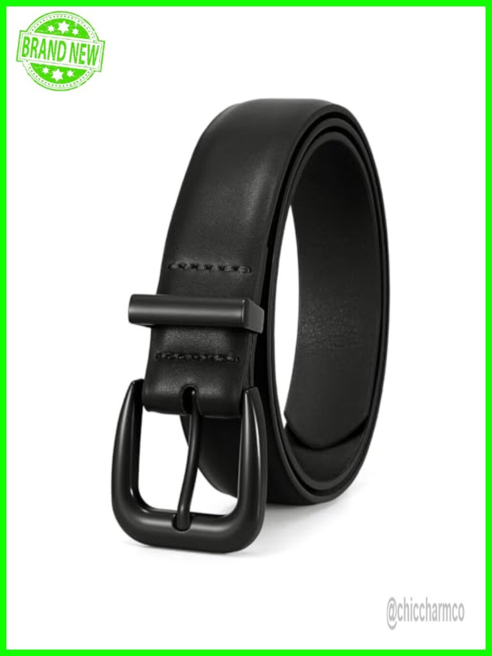 PU Leather Belt for Women Classic Metal Buckle Casual Jeans Pants Dress